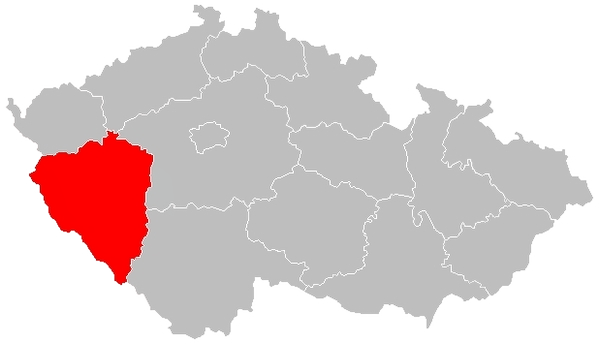 Plzeňský kraj mapa